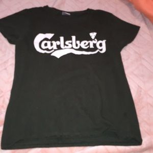 Green carlsberg tee shirt